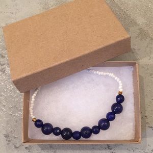 ☮️December birthstone☮️blue lapis bracelet